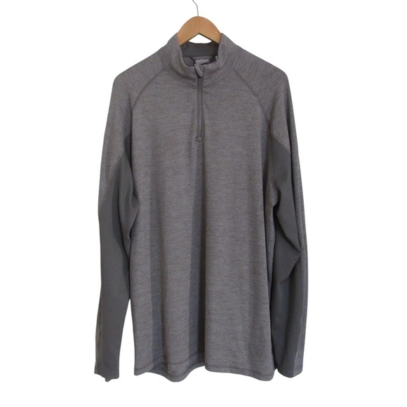 Puma Mens Quarter Zip Pullover Size XL Gray Lightweight Stretch Athletic Outdoor - Picture 1 of 11